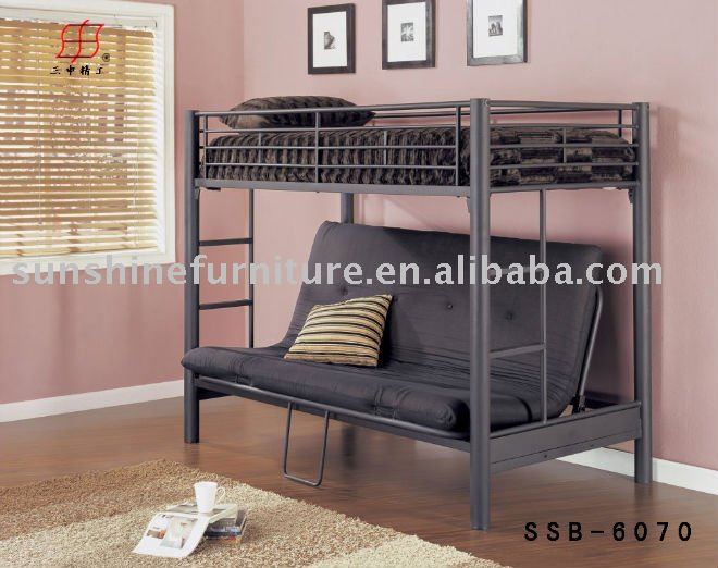 View Product Details: mordern convertible metal bunk sofa beds