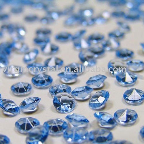 Blue Acrylic Diamond Confetti Wedding Decorations