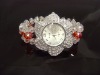 Último estilo de moda reloj de pulsera de cristal