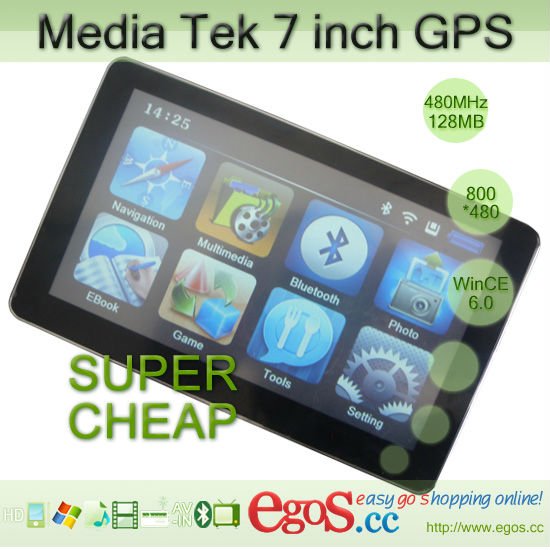 3 7 Inch. Screen 3-D Maps 7 inch GPS