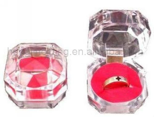 See larger image acrylic transparent wedding ring box