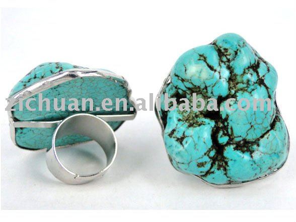 See larger image diamond and turquoise wedding ring