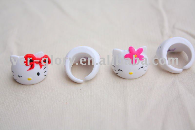 Plastic Rings on Plastic Hello Kitty Rings For Children Hello Kitty Ring Plastic Hello