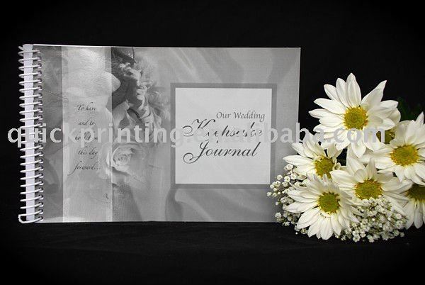 2011 newly digital coloring wedding guest book