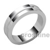 GR406-claro anillo de bodas de platino