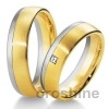 GR512 y dos colores de anillo de bodas de oro 9k