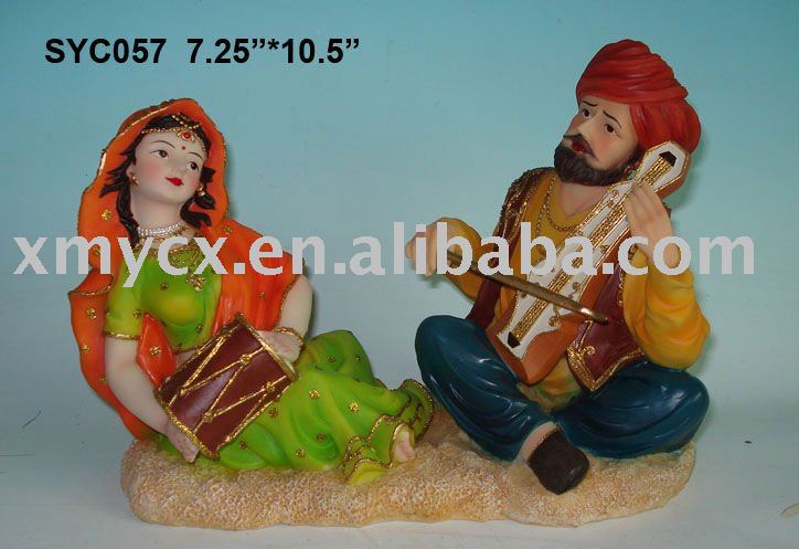 See larger image Resin Indian wedding Couple