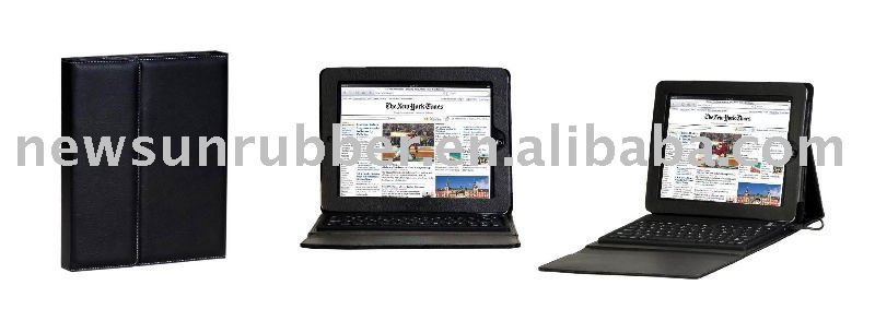 Best seller of IPAD 2 leather case + bluetooth keyboard-Good price and high 