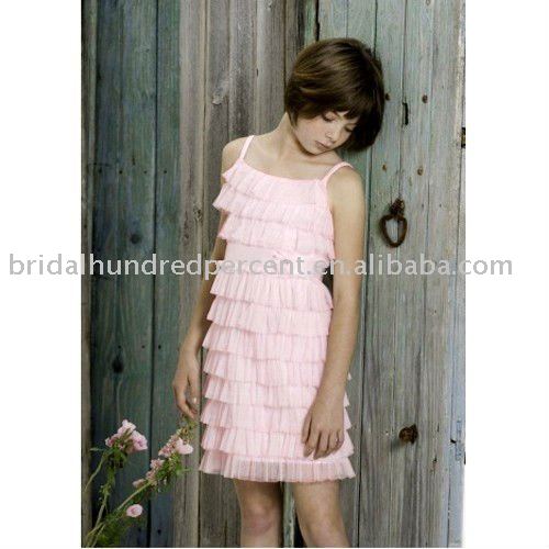 light pink party pageant girl dress