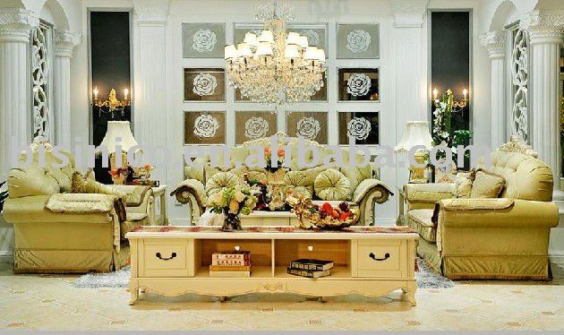 Larger Image  Luxury French Country Style Living Room Furniture B49082