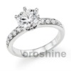 GE306 diamantes anillo de compromiso en oro blanco 9k