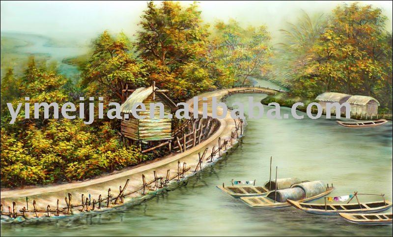 glass(China glass oil in 8mm painting oil painting painting glass.