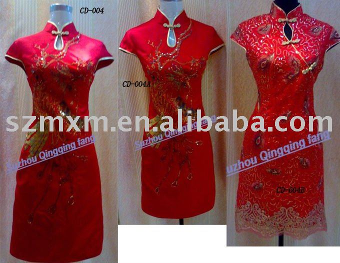 fashionable traditional chinese clothing cheongsam Qipao asian women dress