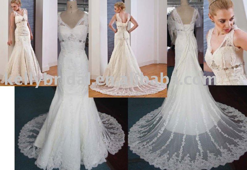Luxurious Lace Wedding Dressopen back wedding dresses