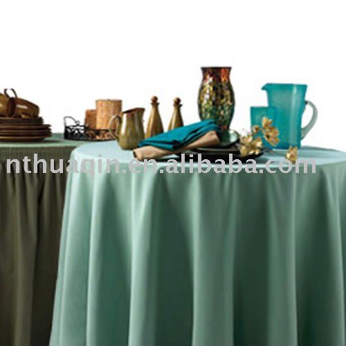 polyester table linens and banquet tablecloth wedding table covers(China