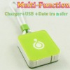 USB Charger Card Reader Data Transfer Fashional Decoration for iPod iPhone(China (Mainland))