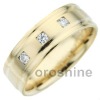 GR683-amarillo oro anillo de bodas
