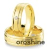 GR135-amarillo oro anillo de bodas