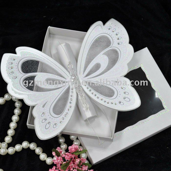 Unique butterfly shape wedding