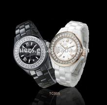 Luxury ceramic diamond watch