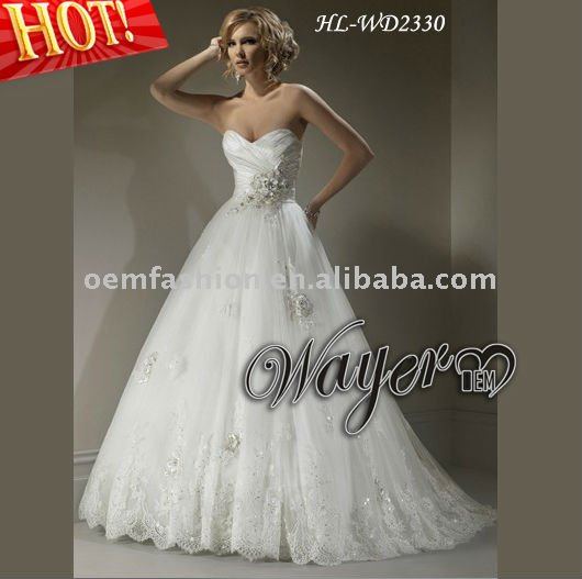 2011 New Arrival Classic Luxury Hot Puffy Wedding Dresses HLWD2330