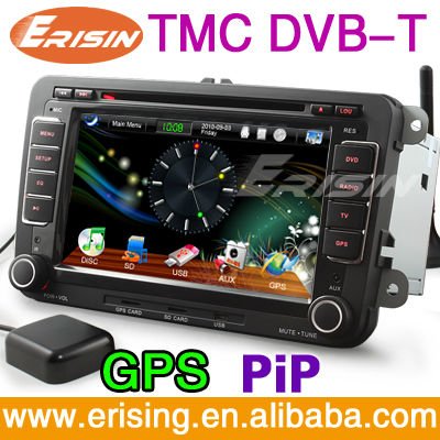  Din HD Car DVD Players GPS Navi TMC Radio USB DVBT PIP For VW Golf 5 6