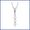 plata diamante plateado collar pendiente collar de joyas de plata con proveedor