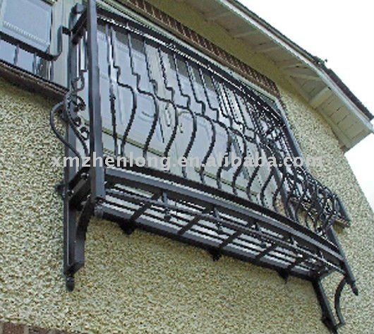 Decorative wrought iron window grill design, View iron works ...