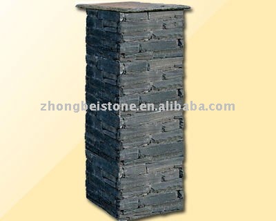 Stone Veneer Pillars