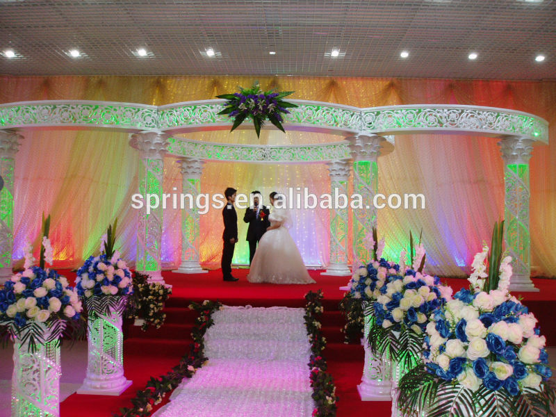 Latest Crystal and lighting wedding mandap