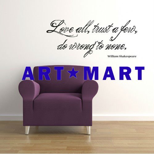 how to quote shakespeare. See larger image: Love All Shakespeare Wall Sticker Quote. Add to My 