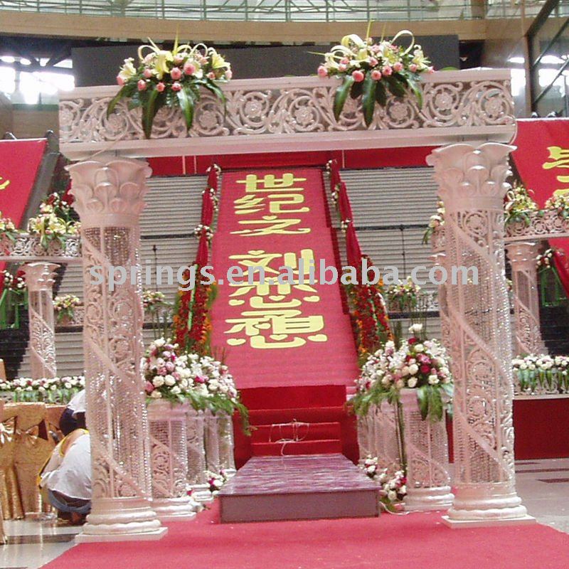 fiber crystal Decoration wedding Pagoda Column mandaps