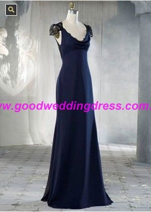 Long Black Lace Dress on Details  2011 Glamorous Black Lace Long Chiffon Bridesmaid Dresses