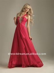  Shoulder Maxi Dress on One Shoulder Beaded Chiffon Maxi A Line Dress   Buy A Line Dress 2011