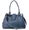 Fall & Winter Fashion Office Lady Leather Blue Shoulder Bag,Tote Bag(China (Mainland))