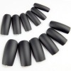 120 PCS FULL FALSE NAILS SET FROSTED BLACK,nail tips