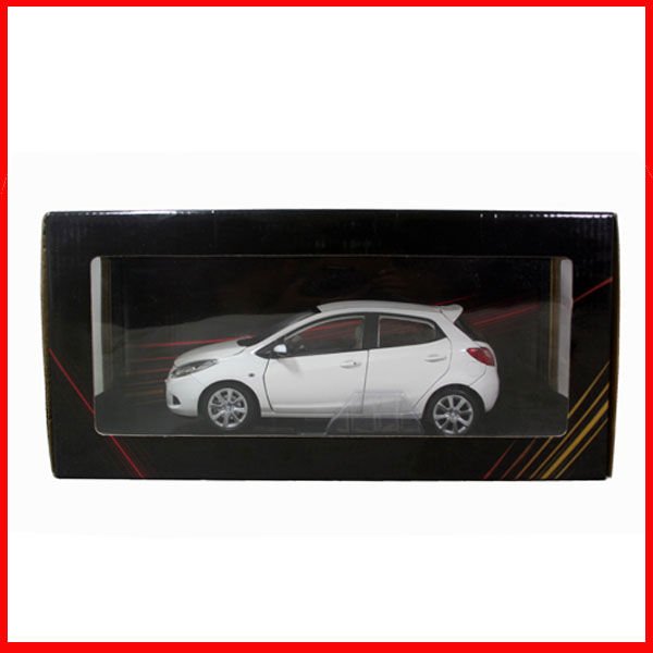 Mazda 2 2008 1 18 die cast model replica car White mazda 2 white