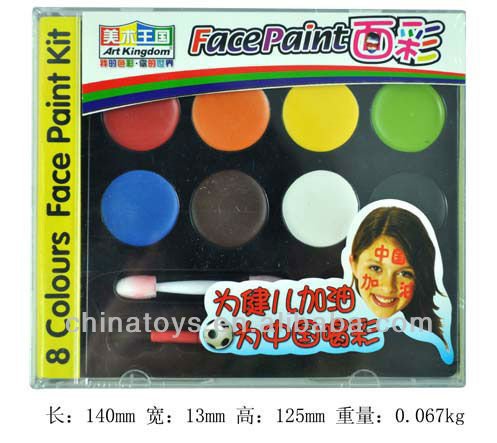 art kingdom 8 Color washable Face Painting
