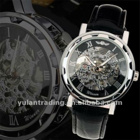 Black Skeleton Watch