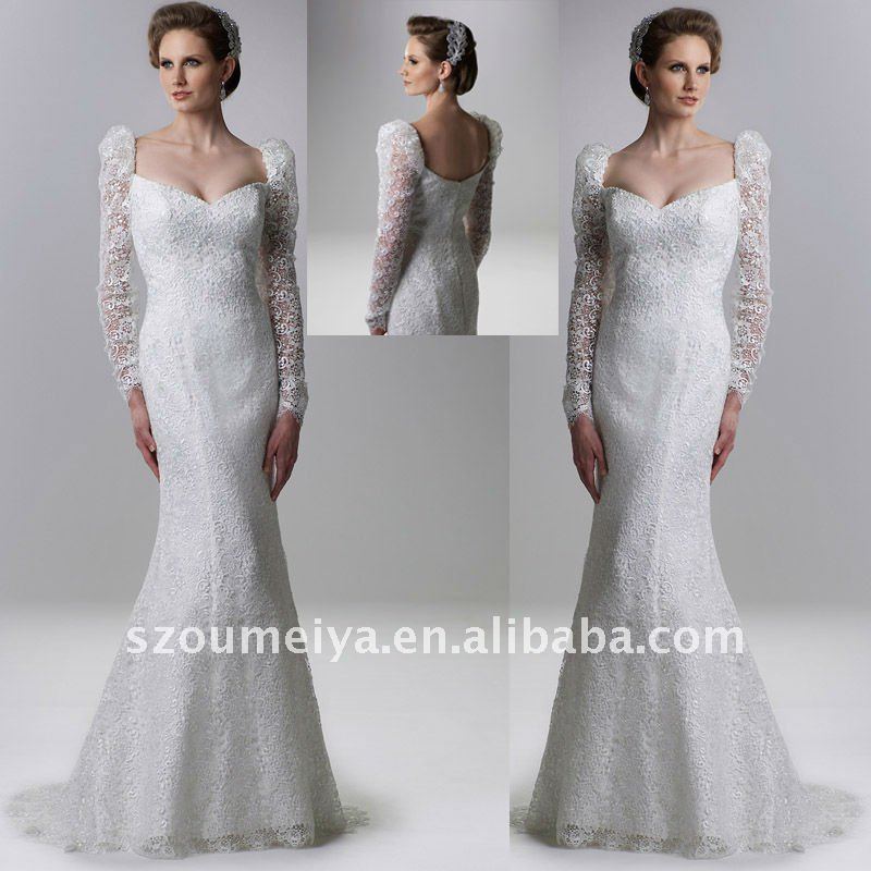 Long sleeve wedding dress 3 long sleeve lace wedding gowns