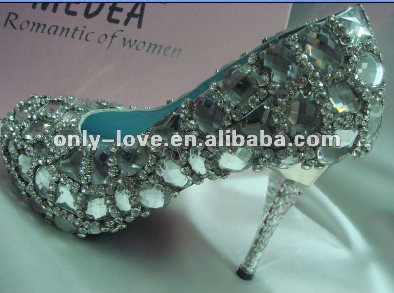BS038 noble full rhinestones bridal wedding shoes crystals shoes