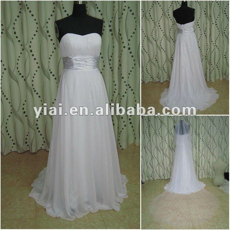 chiffon wedding dress