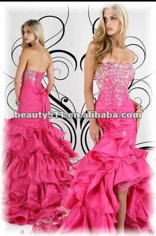 Evening Dress on New Style Taffeta Beaded Prom Dress With Ruffles Pd010 View Prom Dress