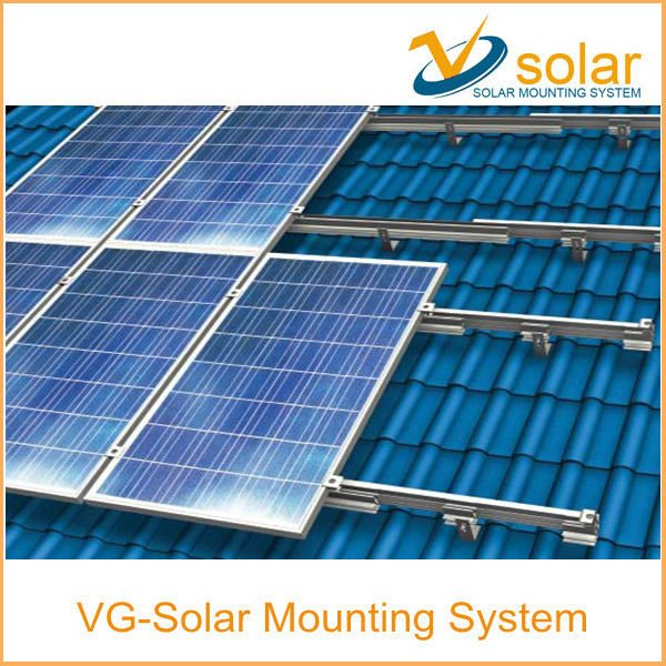 Solar Panel Mounting Brackets&amp;pitched Roof Mounting System 2.4kw 
