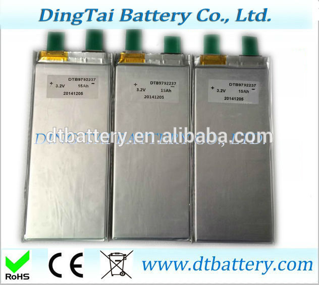 Lipo Battery Cells 3.2v 15ah Lifepo4 Polymer Battery Cells For Ev E ...