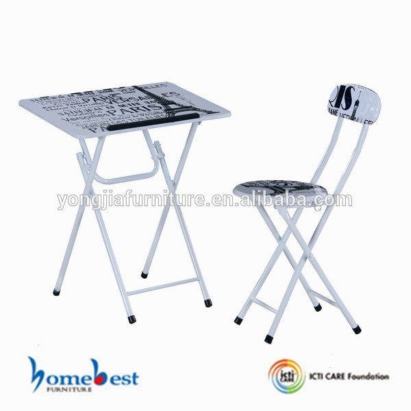 Student Folding Study Table And Chair Set - Buy Portable Folding Table ...