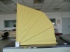 Fan-shaped screen