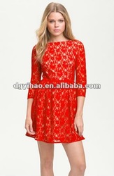 French Connection Long Sleeve Lace Dress