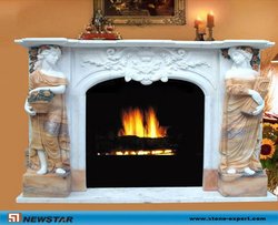 Modern marble fireplaces