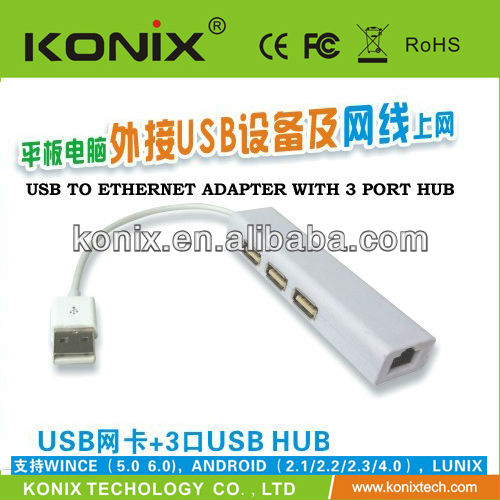 Ethernet Ethernet Adapter on Ethernet Adapter Lan Adapter 3 Port Usb Hub Usb To Ethernet Adapter